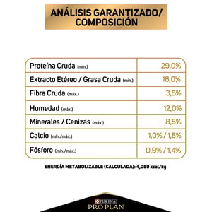 Pro Plan Optiderma Sensitive Skin Alimento Seco para Perro Cachorro Razas Mediana/Grande Receta Salmón y Arroz
